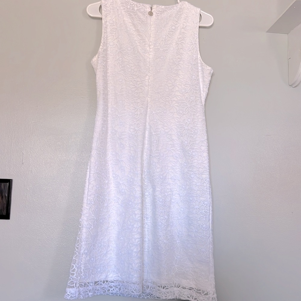 White Tommy Hilfiger dress with floral prints - Picture 4 of 5